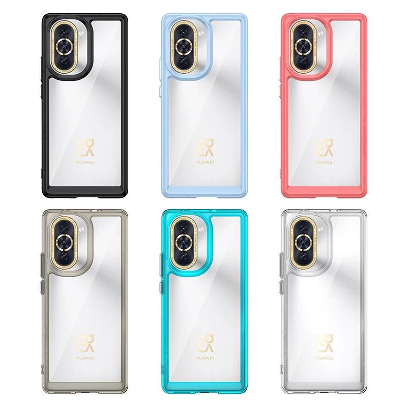 For Huawei Nova 10 Pro Case Cover Huawei Nova 10 Pro Capas Phone Bumper Transparent Colour Clear For Fundas Huawei Nova 10 Pro