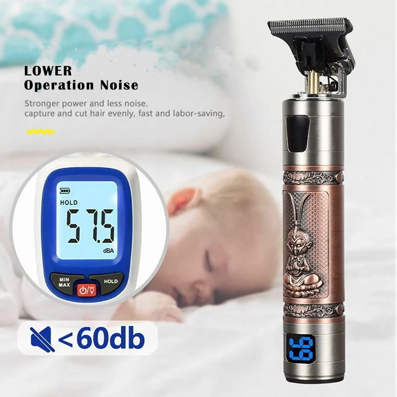 T9 электрическая машинка для стрижки волос перезаряжаемая мужская бритва триммер