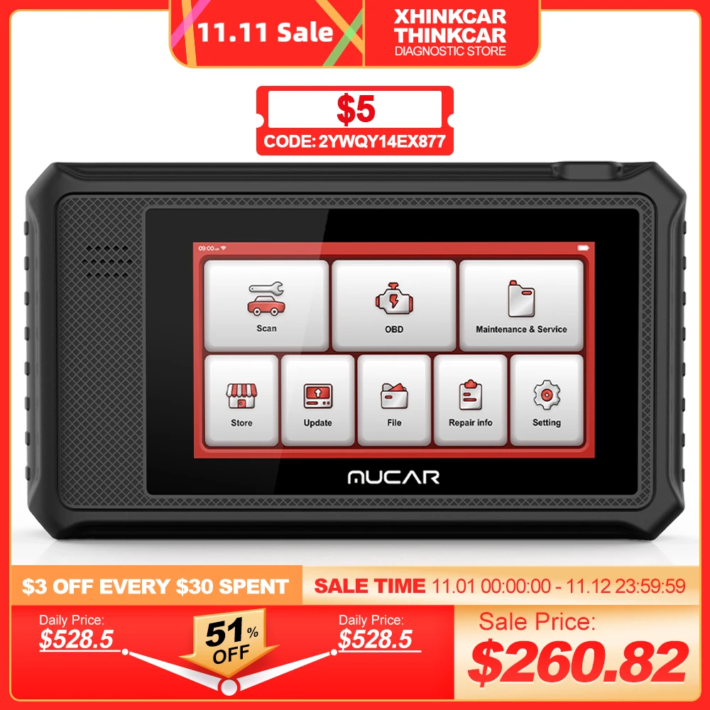 Диагностический сканер MUCAR VO6 профессиональный инструмент для диагностики