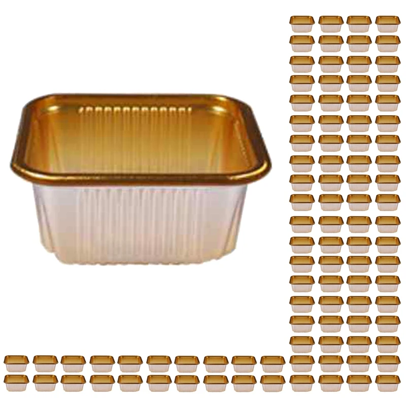 

100Pcs Mooncake Inner Tray Egg Yolk Cookie Holder Pastry Packaging Box Party Gift Decoration