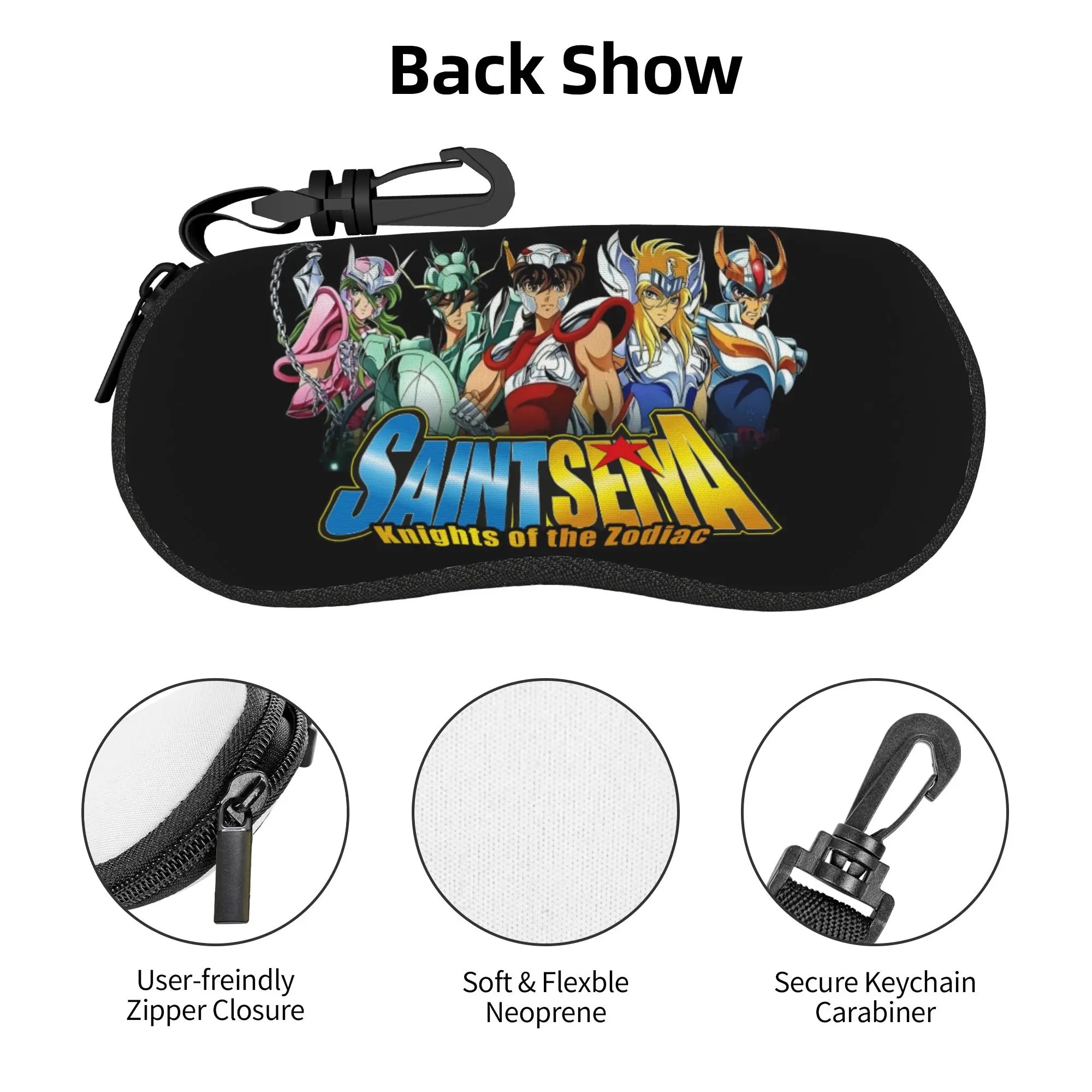 Фото Футляр для очков Saint Seiya Knights of The Zodiac Shell, модный футляр для очков для мужчин и женщин, футляр для очков в стиле манга, мультфильмов и аниме, коробка для солнцезащитных очков, чехол-футляр №1
