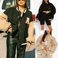 yiciya womens jacket spring 2022 printed zipper long sleeve vintage racing jacket sport style woman bombers jacket ropa mujer