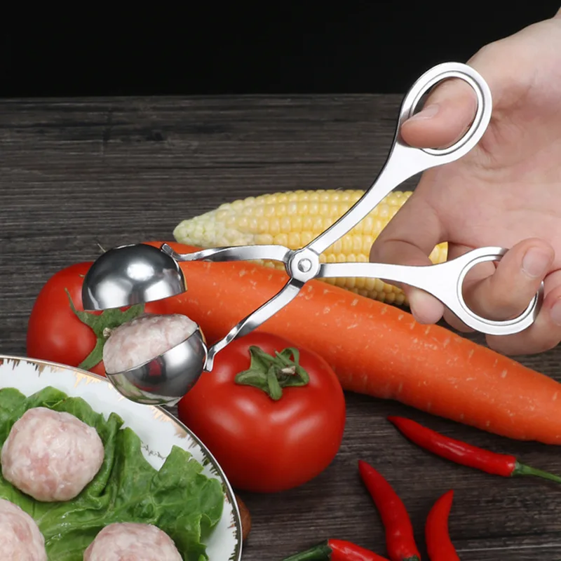 

Large and Small Stainless Steel Meatball Maker Household Children's Food Form for Cooking Kitchen Dishes Meatball Maker Gadget.8
