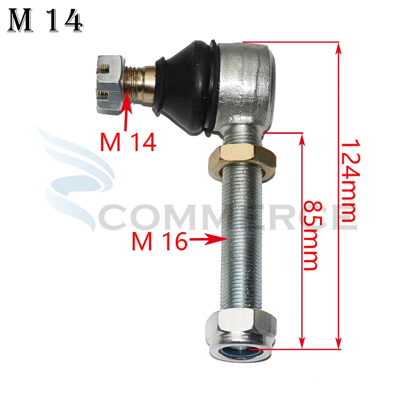 2 шт./лот M12 * M16 M14 поворотный кронштейн регулируемые шаровые шарнирные комплекты