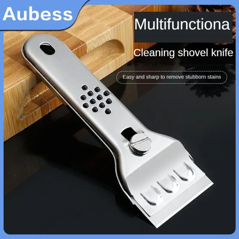 

Stainless Steel Multifunctional Cleaning Blade Replaceable Blades Scraper Reinforced Shovel Head Convenient And Sharp Durable