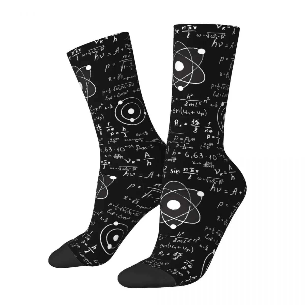 

Носки Geek с математическим подарком для мужчин и женщин, забавные носки из полиэстера в стиле Харадзюку для весны, лета, осени и зимы, подарки
