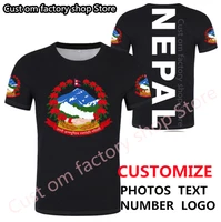 nepal t shirt logo free custom made name number npl t shirt nation flag np republic nepalese nepali college print photo clothing