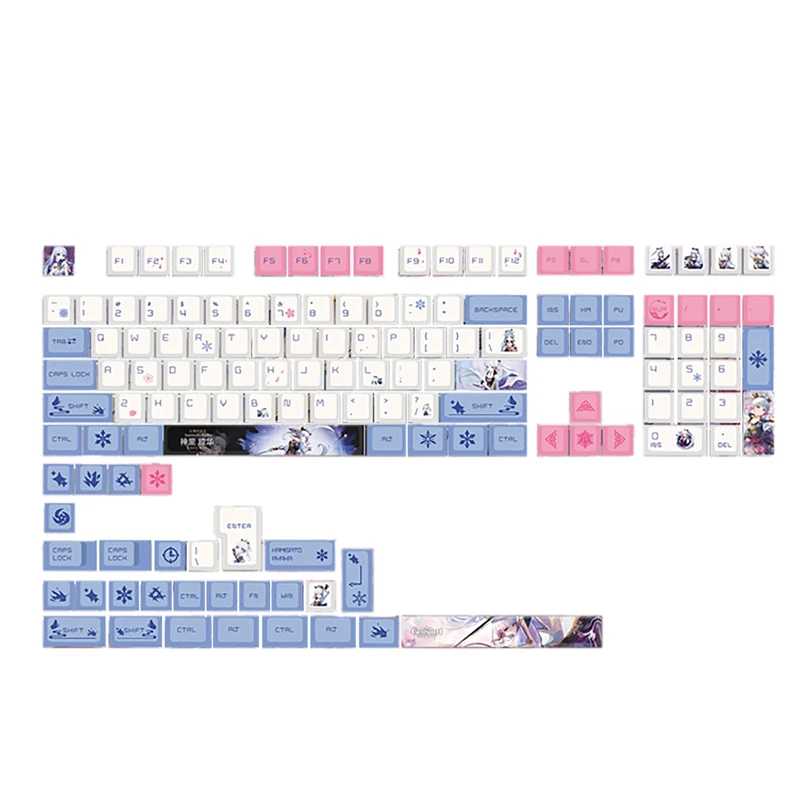 

137 клавиш PBT Keycap высота сублимации 6.25U механическая клавиатура Поддержка 61/64/68/84/87/96/98/104/108 клавиш