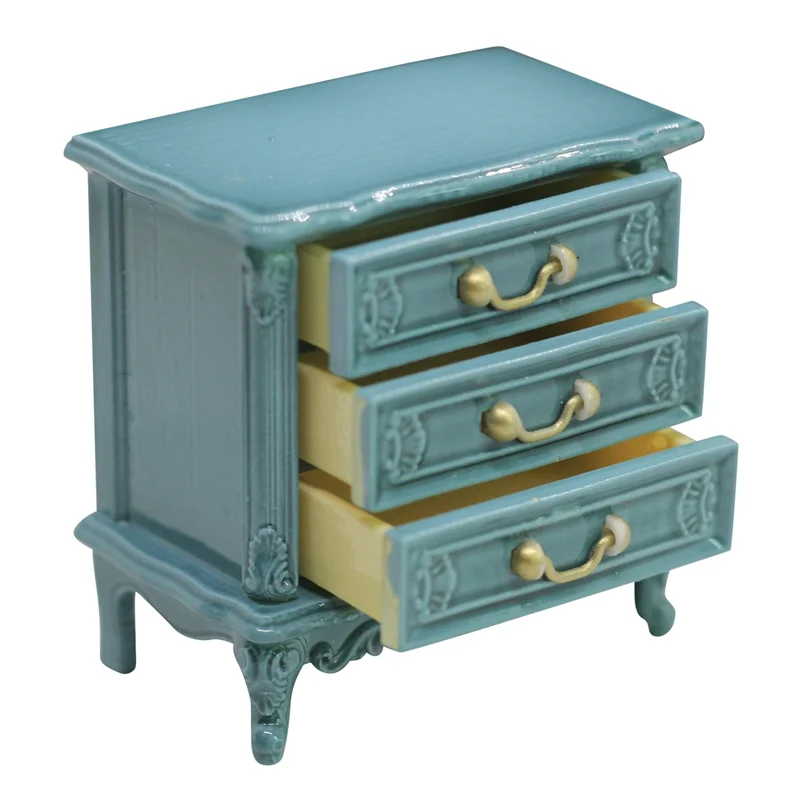 Кукольный домик миниатюрный комод прикроватная тумбочка для спальни ящик