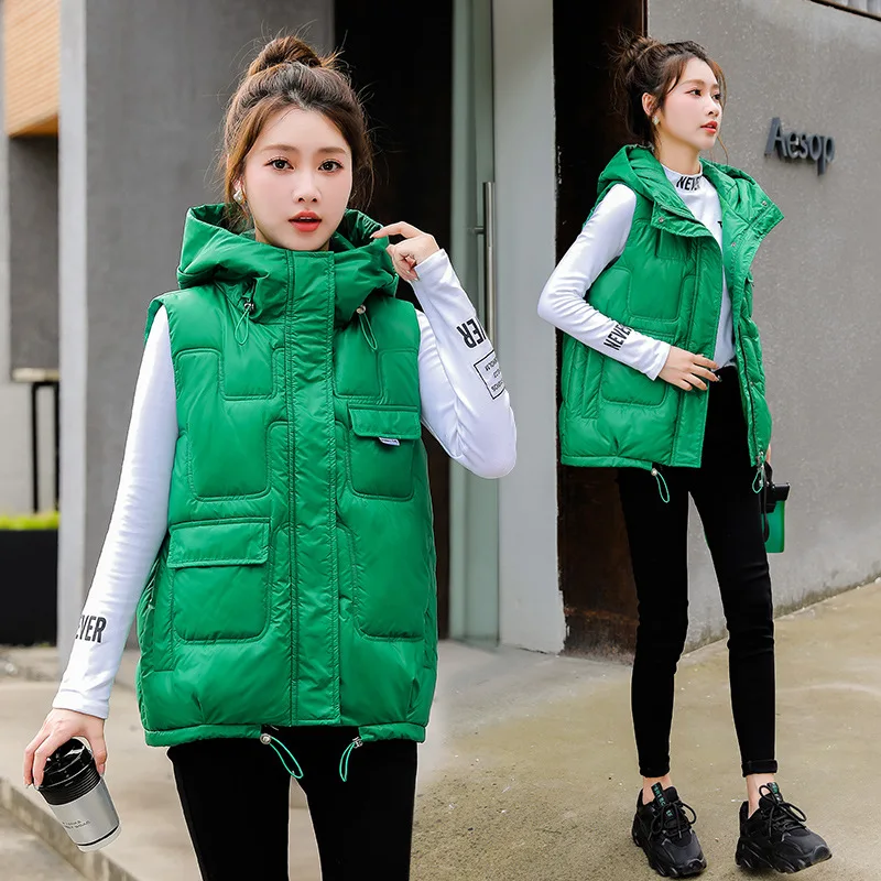 

Giletcoats Puffer Jacket Veste Femme Trending Products Gilet Winter Streetwear Women Moda Feminina Autumn Clothes Wome Kpop
