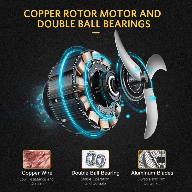 Простой роскошный 24-дюймовый сверхмощный металлический Стандартный вентилятор