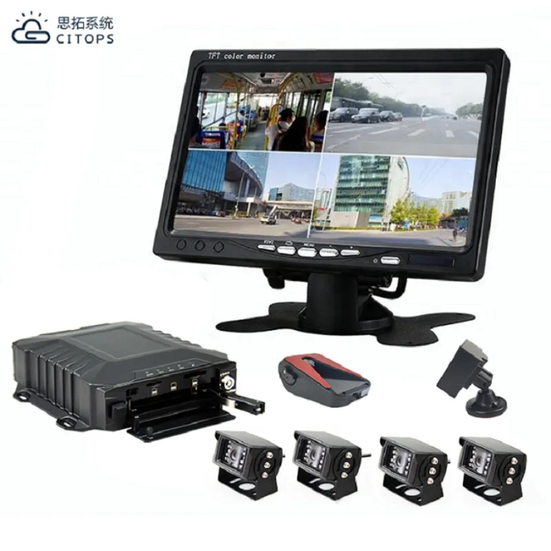 Citops школьный автобус Авто Гибридный комплект Мобильный Dvr 4g грузовик Mdvr 8 каналов 4ch Ahd 1080p 4g / Gps / Wifi 8ch Mdvr H.265 для транспортного средства