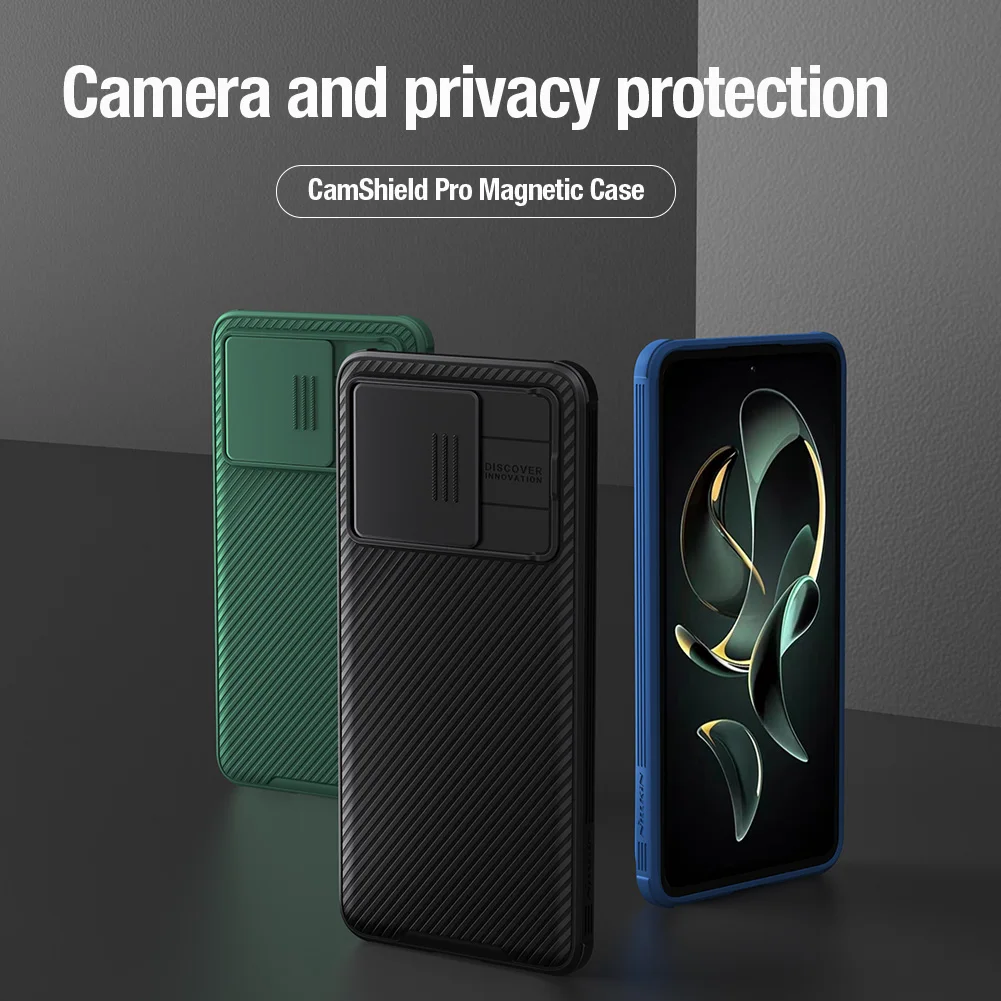 

NILLKIN for Redmi K60/K60 Pro/K60 Ultra/K60E 5G CamShield Pro Magnetic Case anti slide anti drop camera Lens protection cover