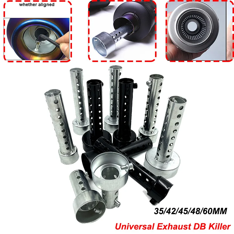 Universal Motorcycle 35mm 42mm 45mm 48mm 60mm DB Killer Exhaust Can Muffler Insert Baffle Silencer Stainless Steel |