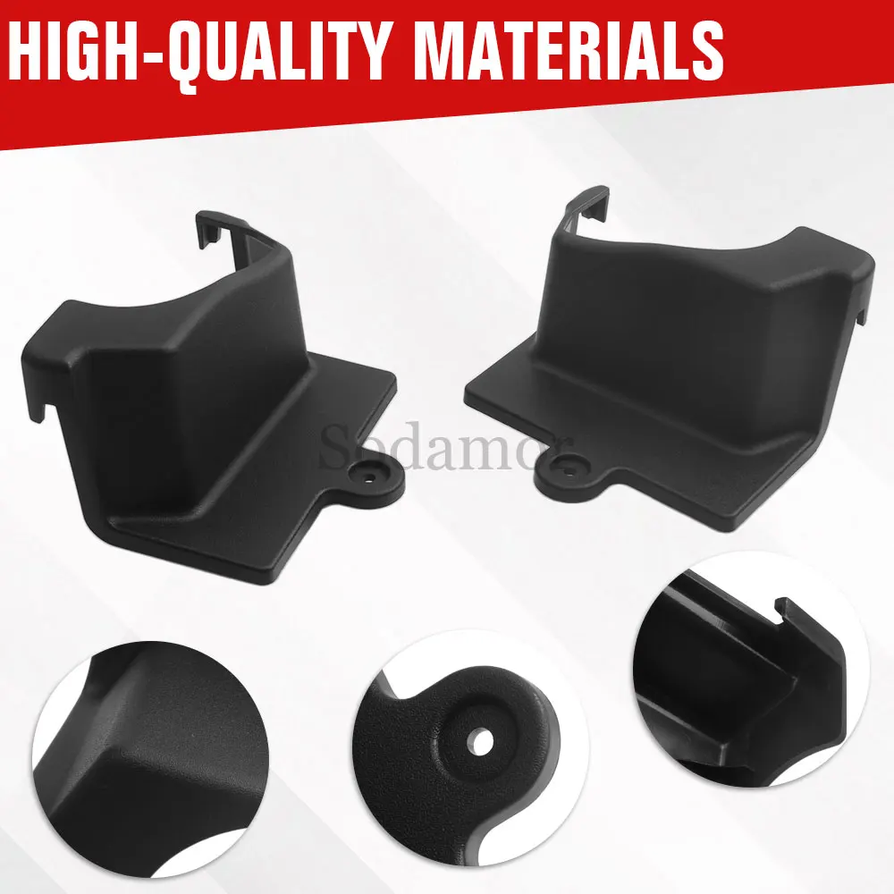 Фото Для Polaris RZR XP 1000 EPS 2015 2016 2017 2018 # 5452043-070 5452044-070 Деталь для UTV, 1 пара, панель резервуара амортизатора, пластик, черный №2