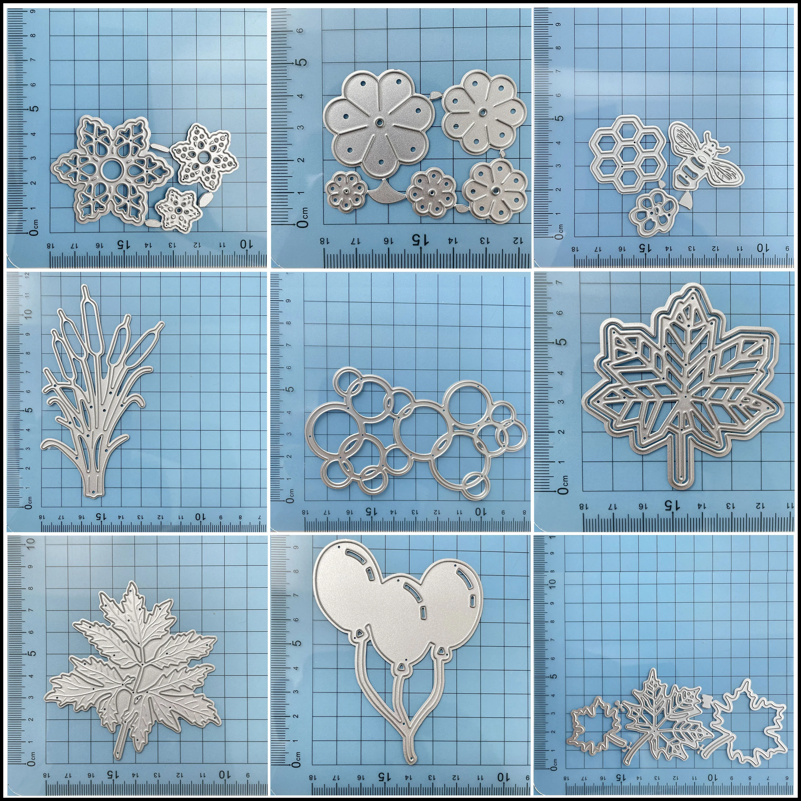 

Металлические Вырубные штампы в форме цветка, кленовые штампы, тисненые шаблоны для украшения на День Благодарения и Рождество