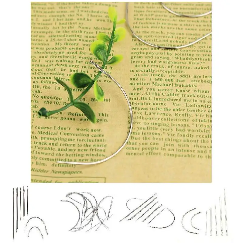 

Hot Sale 7pcs Upholstery Carpet Leather Canvas Repair Curved Hand Sewing Needles Kit DIY Apparel Sewing Fabric Sewing Needles