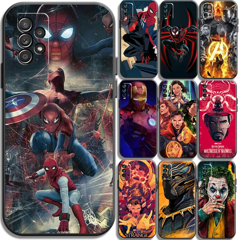 

Marvel Avengers Phone Cases For Xiaomi Redmi Note 10 10S 10 Pro POCO F3 GT X3 GT M3 Pro X3 NFC Carcasa Soft TPU Funda