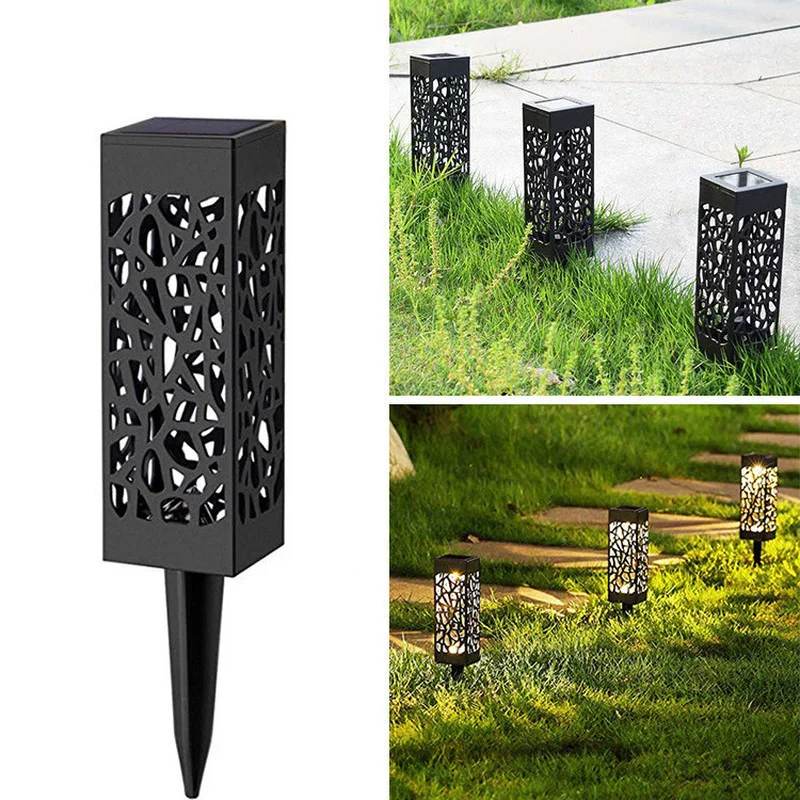 

Solar Led Light Outdoor Hollow Lantern Outdoor Solar Light Waterproof Solar Garden Lights Pathway Lawn Lamp Landscape Lighting