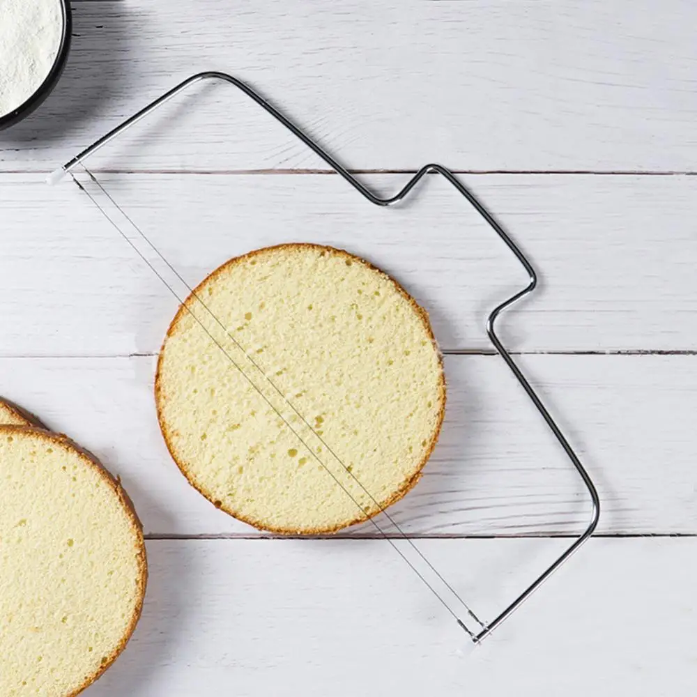 

DIY Adjustable Double Wire Cake Layer Cutter Slicer Bakery Tool Baking Accessory