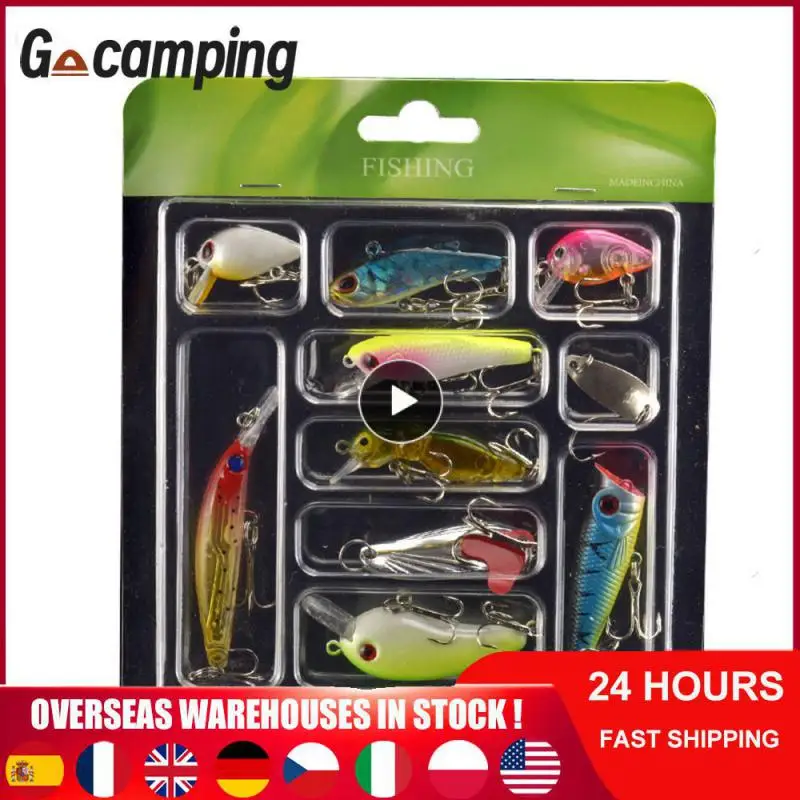 

Fishing Accessories Bait Strong Fish Luring Sharp Hook Fake Bait 10 Packs 3d Simulated Fish Eyes Bionic Bait Lure Bait Hard Bait