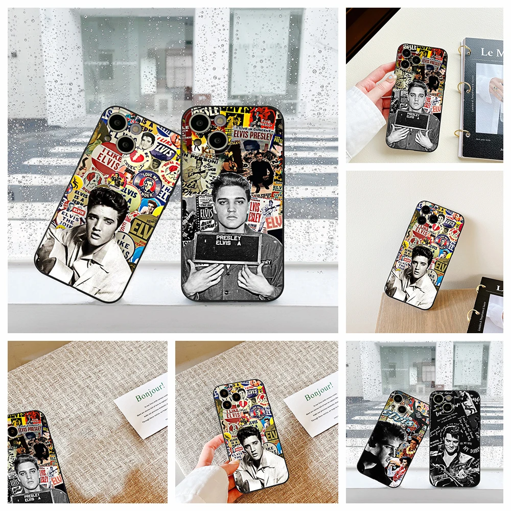 

For IPhone14 Pro Elvis Presley Phone Case for IPhone 11 12 13 14 Pro XR XS MAX 14 Plus SE 13 Pro Iphone Black Covers