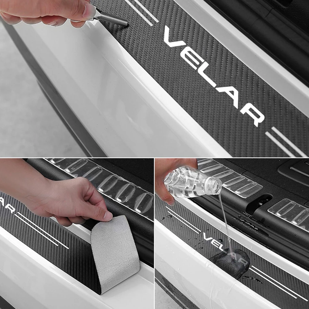 Автомобильная дверь наклейка для порога задний багажник защитная лента наклейки