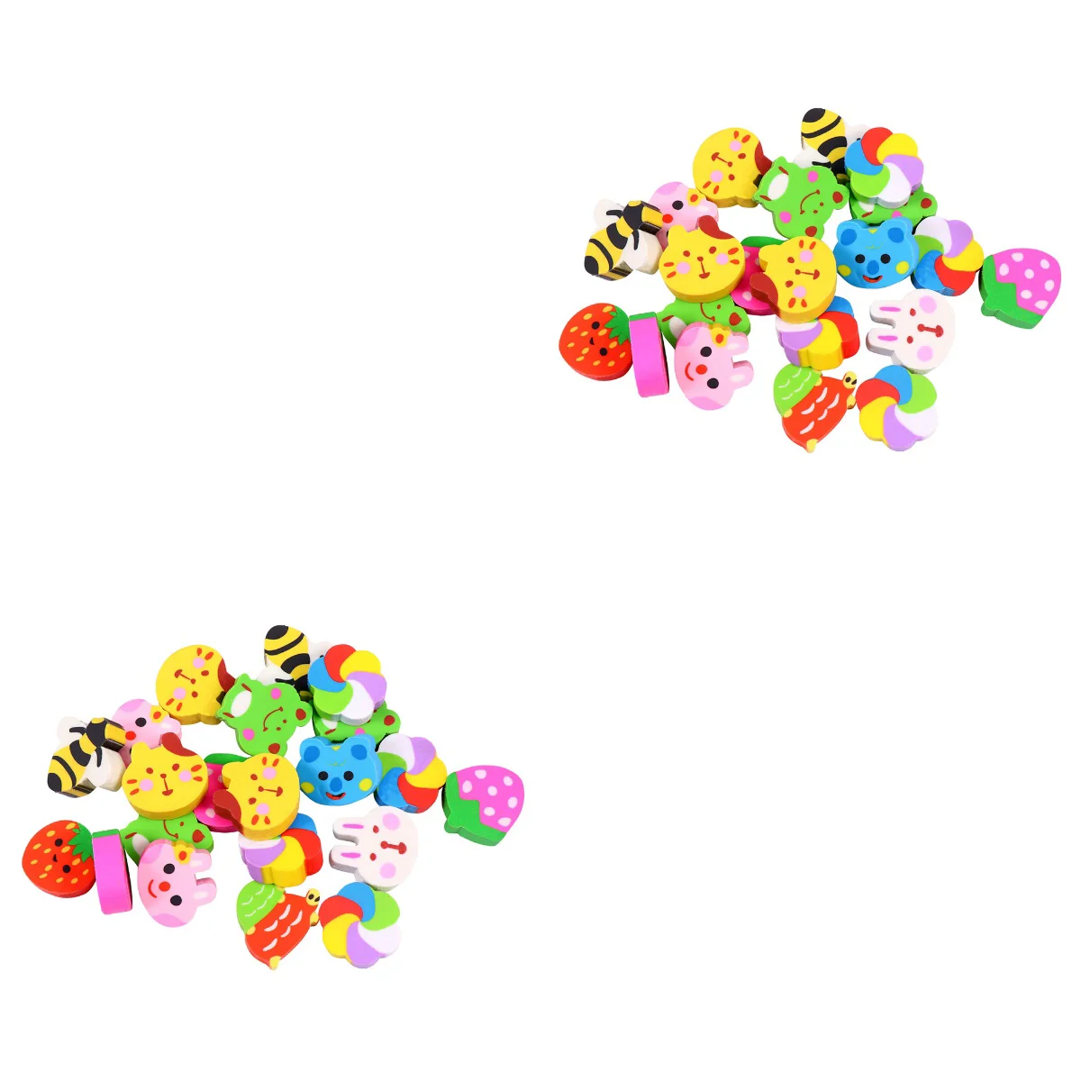 

Детский ластик, анималистический мини-фруктовый игрушечный мультяшный стол, милые домашние животные, эстетические канцелярские принадлеж...