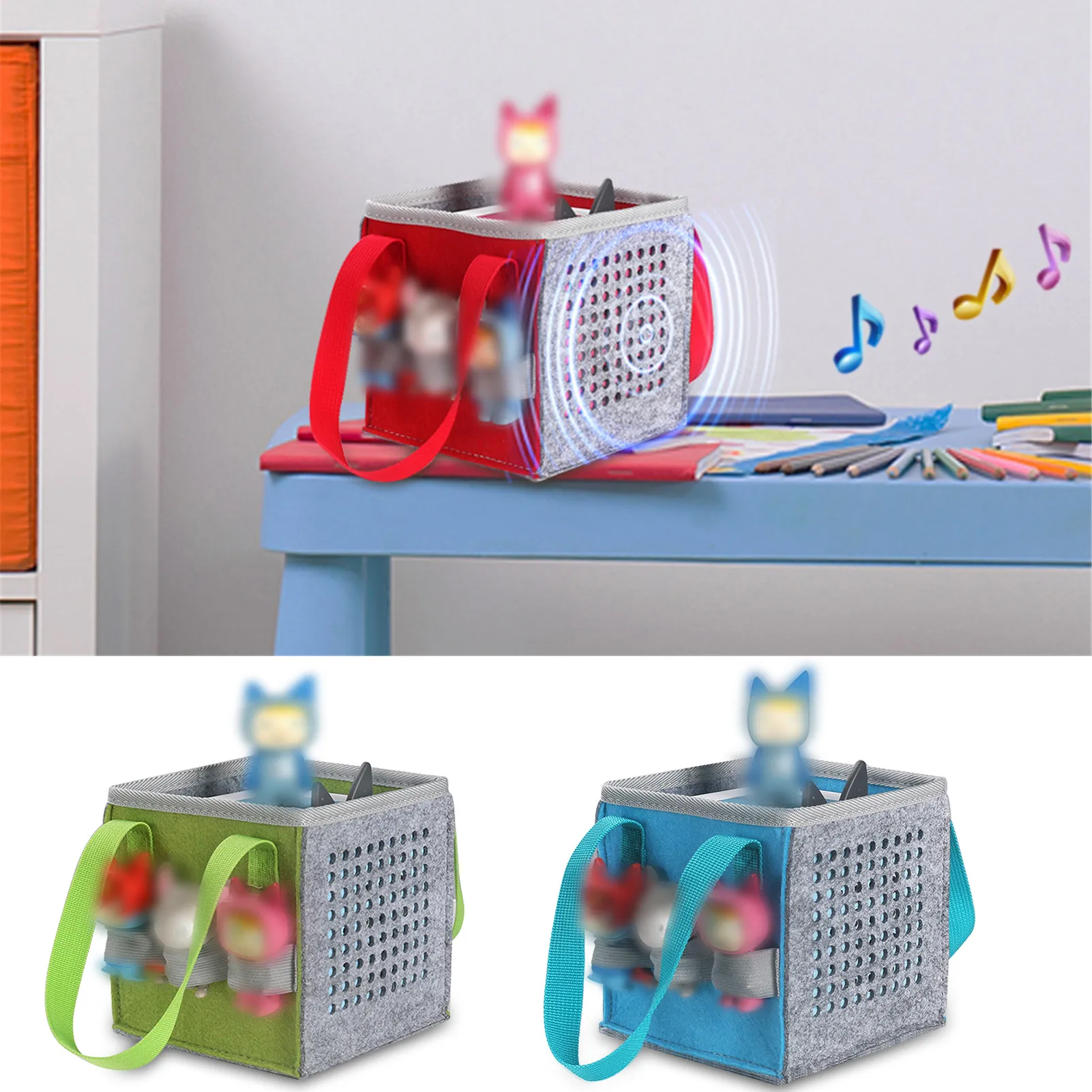 

Сумка для хранения для стартера Toniebox, Портативная сумка для переноски со стандартной защитной крышкой, органайзер для Toniebox и динамика