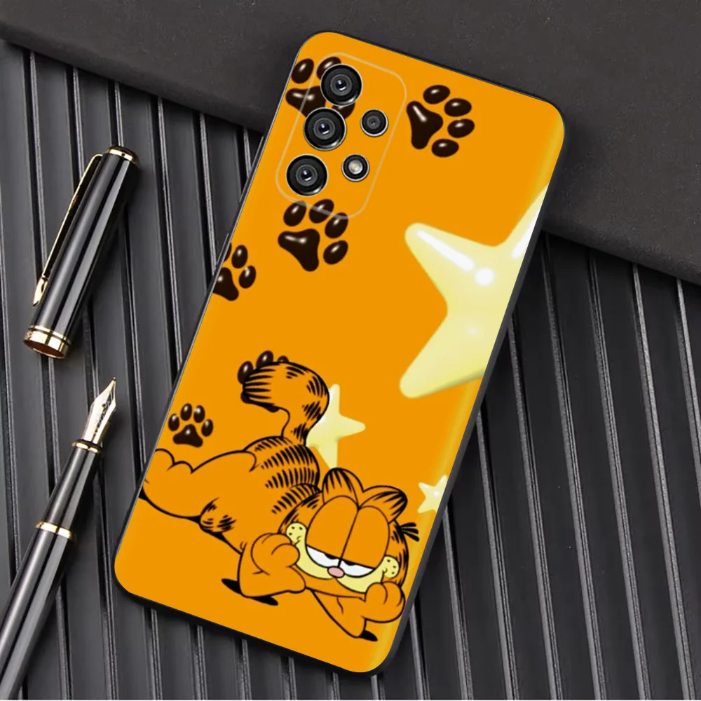 Funny Cat-G-GarfielS-S Phone Case For Samsung Galaxy A13 A21s A22 A31 A32 A52 A53 A71 A80 A91 Soft Black Shell