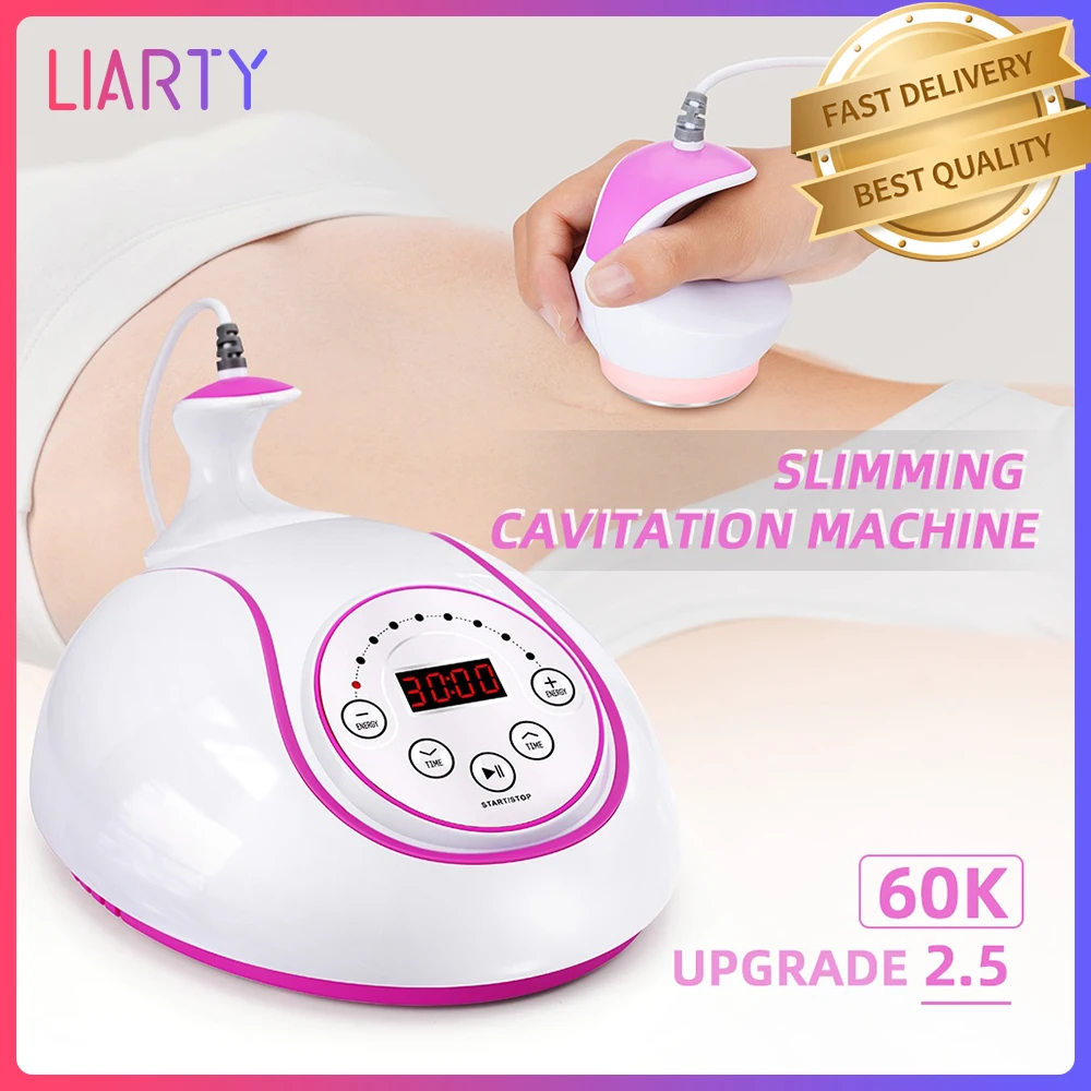 60KHz Ultrasound Cavitation Weight Fat Removal Beauty Device Body Slimming Machine Ultrasonic High-Frequency Vibration Massager