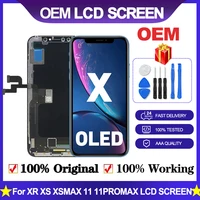 oem lcd pantalla for iphone x oled xr 11 screen lcd display touch screen digitizer assembly for iphone xs max 11pro 12pro oled
