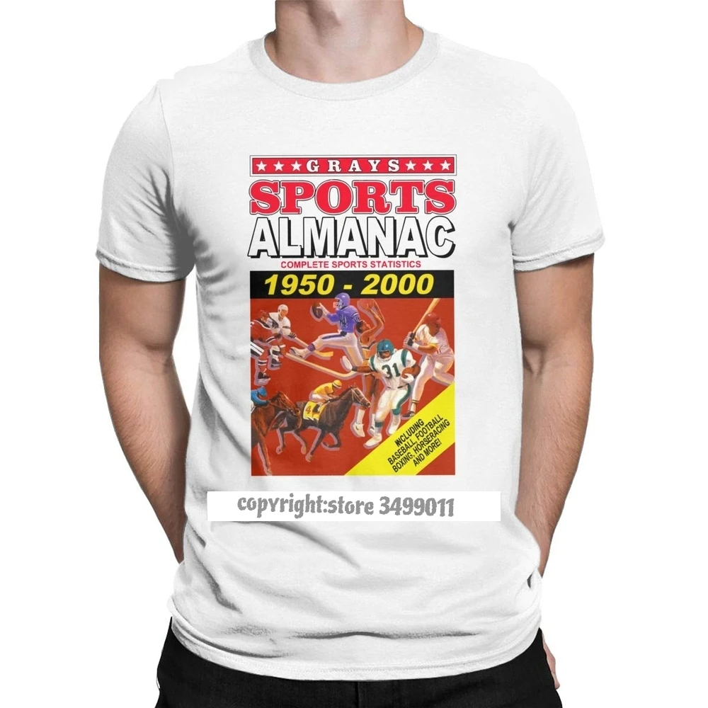 

Sports Almanac 1950 - 2000 Men Tshirt Back To The Future Vintage Tee Shirt Round Neck Tee Shirt Graphic Tops