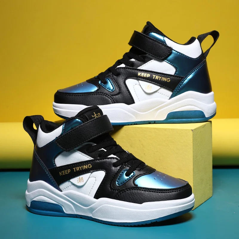 

New Brand Girls Basketball Shoes Non-slip Boys Kids Sneakers Top Children Sport Shoes Boots Unisex Boy Girl Child Trainer Basket