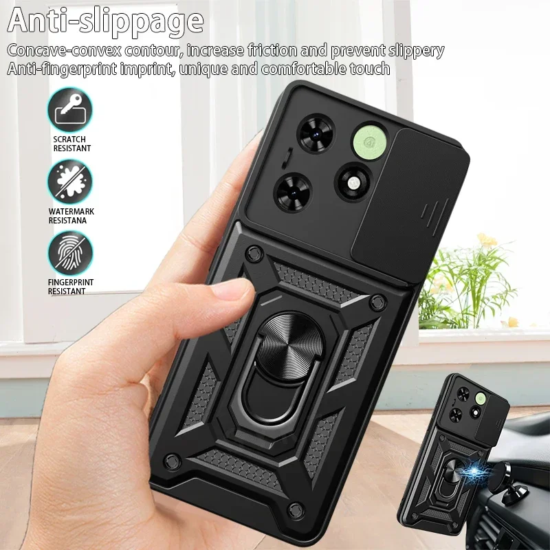 Для Tecno Spark GO 2024 чехол Магнитный держатель для 20 20C Pop 8 телефона с кольцом защитная