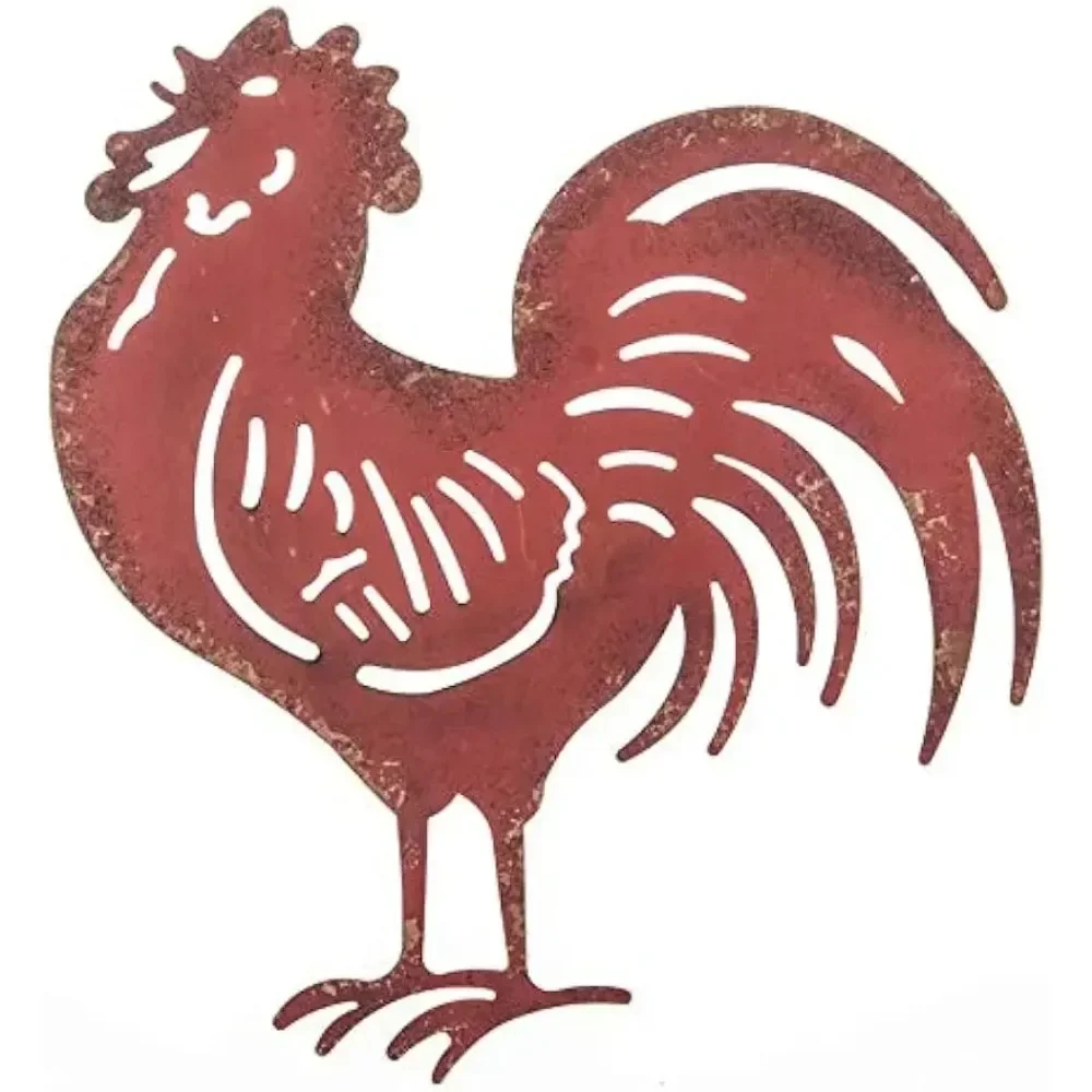 Красный Французский Петух Украшение На Стену Металлический Фермерский Дом Знак