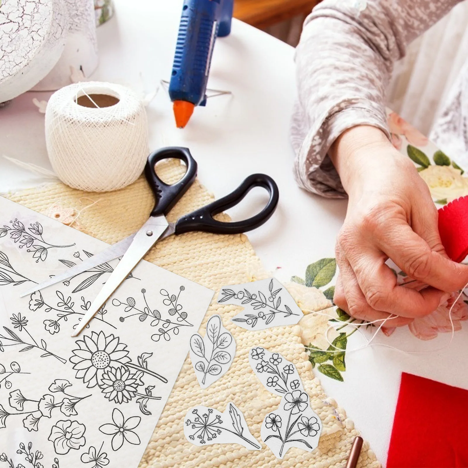 2-листый водорастворимый клейкий стабилизатор для вышивки набор ниток Dmc