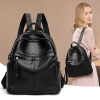 new leather backpack multifunctional ladies leather travel bag versatile large capacity casual bag light luxury fashion handbag