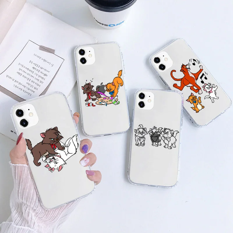 

A-9 The Aristocats Transparent Cutout Soft Case for Infinix Hot 9 10I Play 10 Lite 10S 10T Note 11 11S Pro