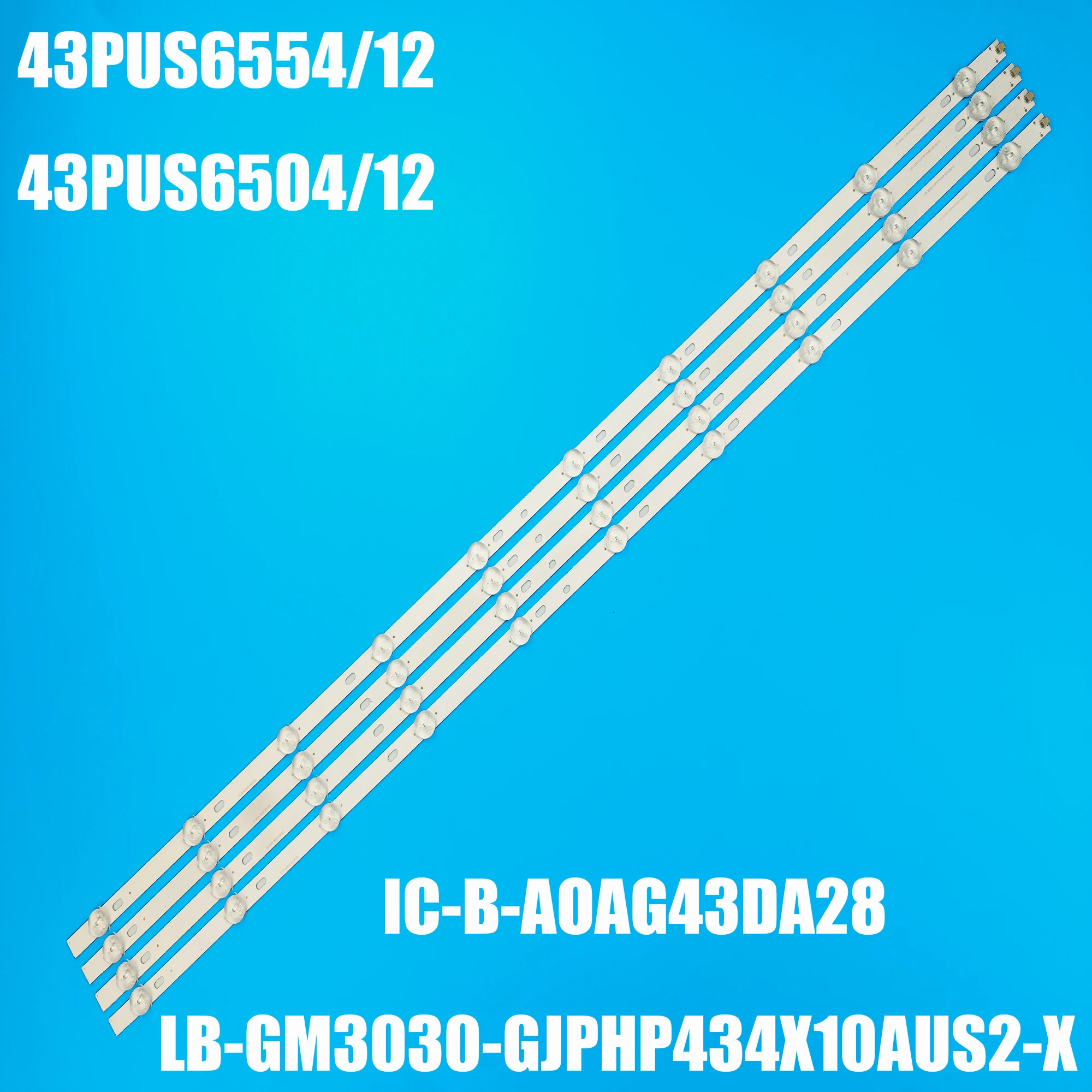 

НОВАЯ светодиодная лента подсветки для IC-B-AOAG43DA28 43PUS6554 43PUS6504 43PUS7505/60 43PUS7555 IB-GM3030-GJPHP434K10AUS2-K