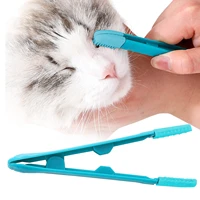 pet eye cleaning brush tear stain remover comb grooming comb for small dogs cats removing scabs on eyes pet cleaning supplies