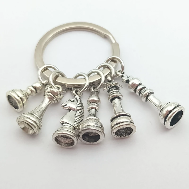 Брелок в виде шахматной подвески развлекательная игра открытие ювелирных