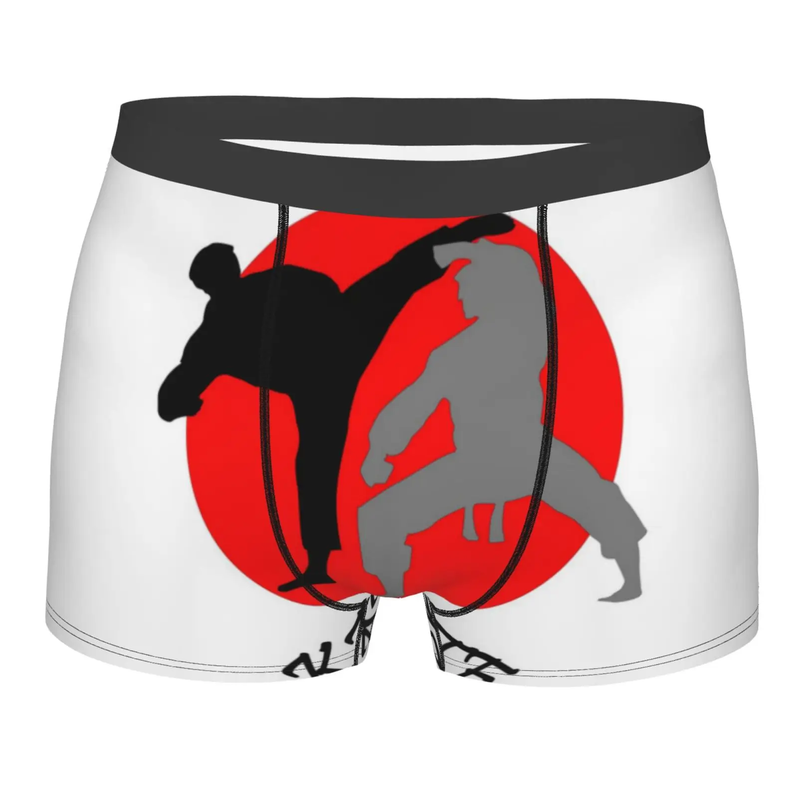 

Трусы-боксеры Karate мужские с принтом, шорты из полиэстера, брифы для геев, одежда для мужчин, 1948