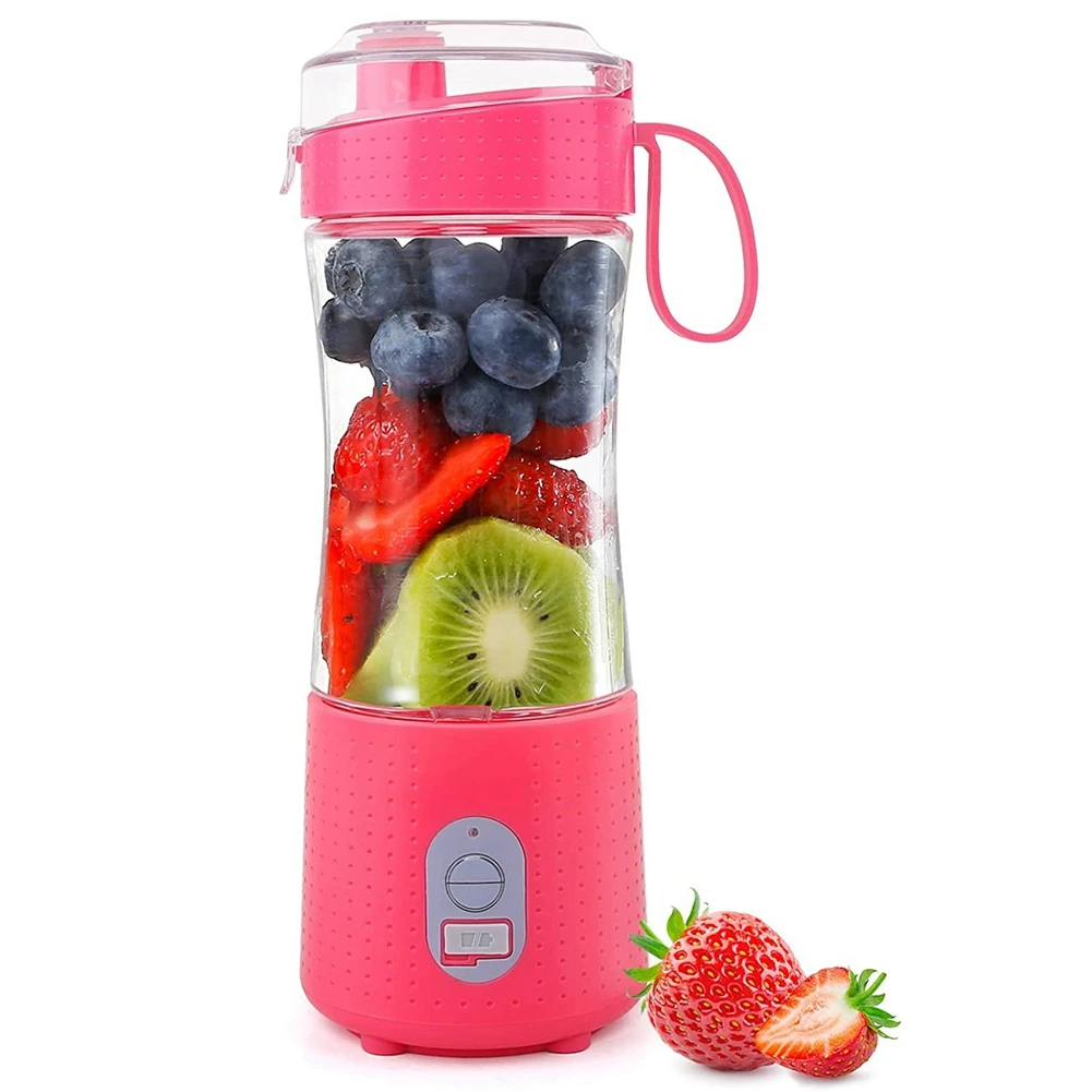 

Portable Mini Smoothies Shakes Blender Personal Size Single Serve Travel Fruit Juicer Mixer Cup with USB Rechargeable