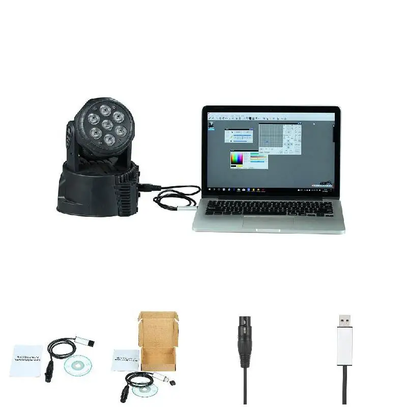 USB to DMX Interface Adapter DMX512 Computer PC Stage Lighting Controller Dimmer Usb Led Dmx512 Interface With CD Accessories