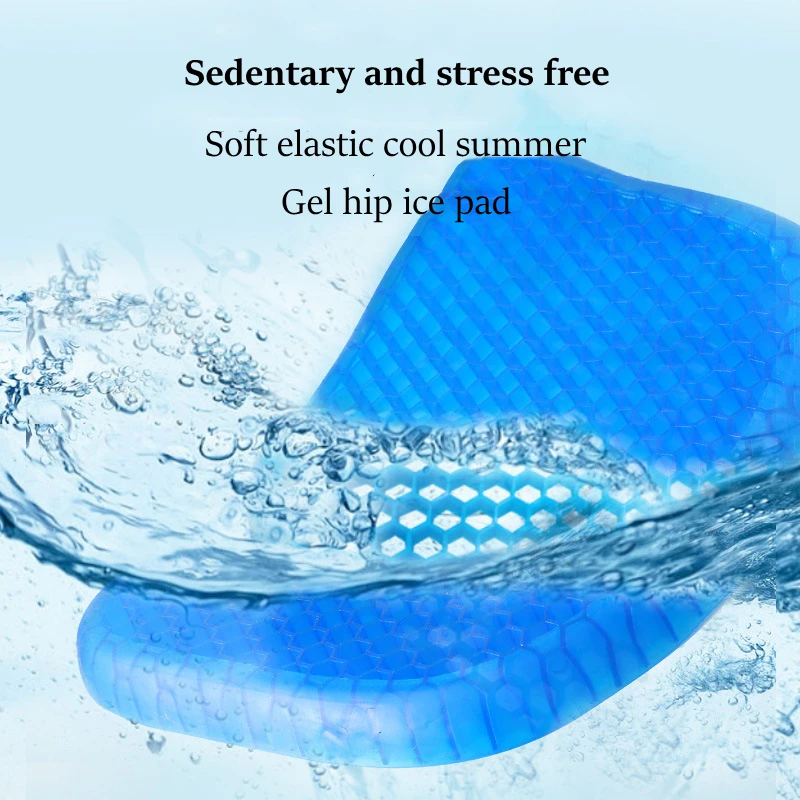 

Newly Gel Seat Cushion Breathable Honeycomb Design for Pressure Relief Back Tailbone Pain - Home Office Chair Cars Wheelchair