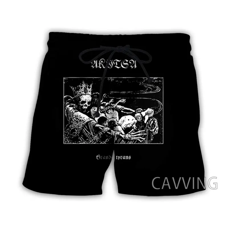 

CAVVING 3D Printed Akitsa Rock Summer Beach Shorts Streetwear Quick Dry Casual Shorts Sweat Shorts for Women/men