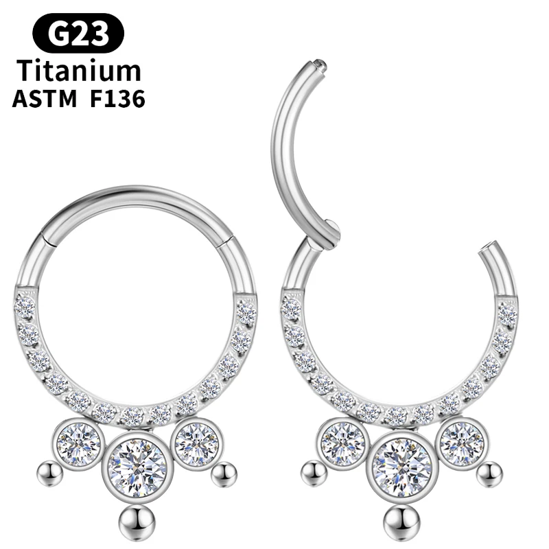 Серьги-кликеры для перегородки носа кольца клипсы ушей пикантные ювелирные