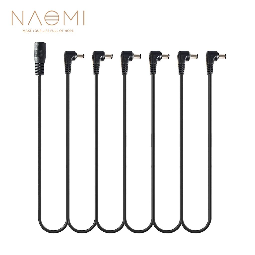 

NAOMI 1 To 6 Daisy Chain Cable Guitar Effects Pedal Power Supply Splitter Cable Guitar Parts Accessories New