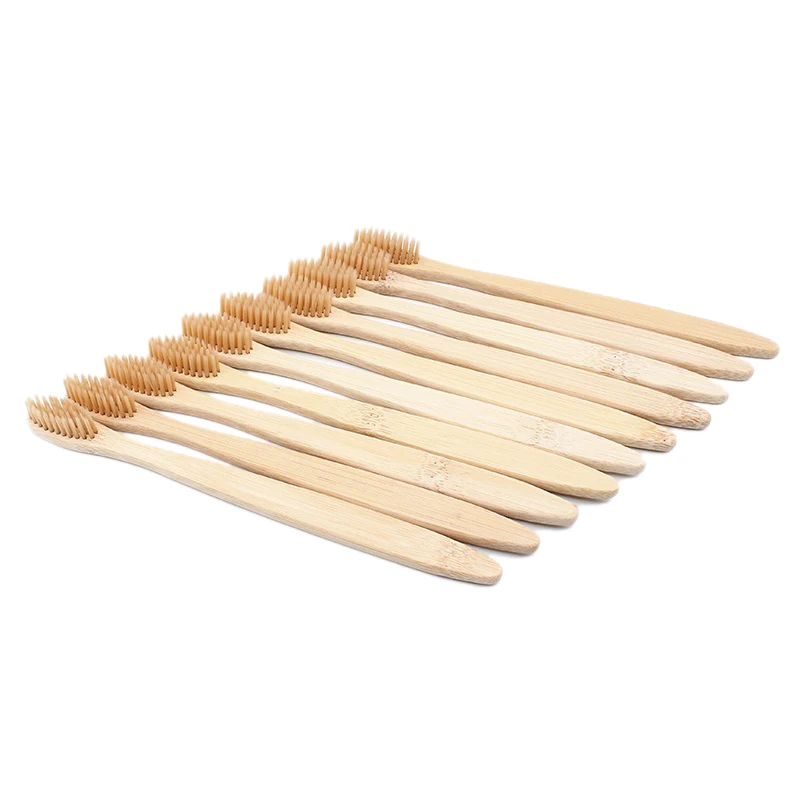 

Bamboo Toothbrush 50PC Soft Eco Biodegradable Plastic-Free Toothbrushes Oral Care Bamboo Tooth Brush Eco Handle